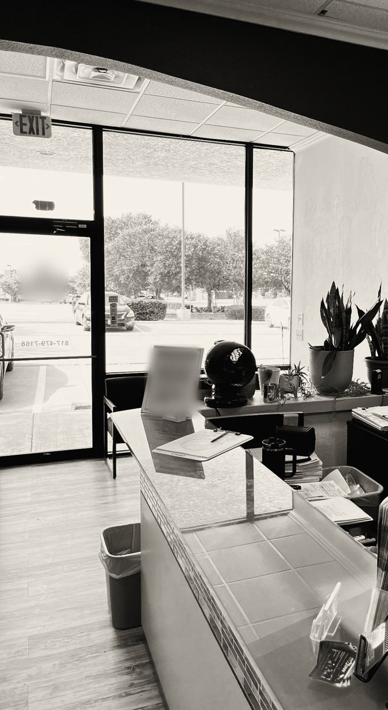 Front desk at the North Richland Hills clinic